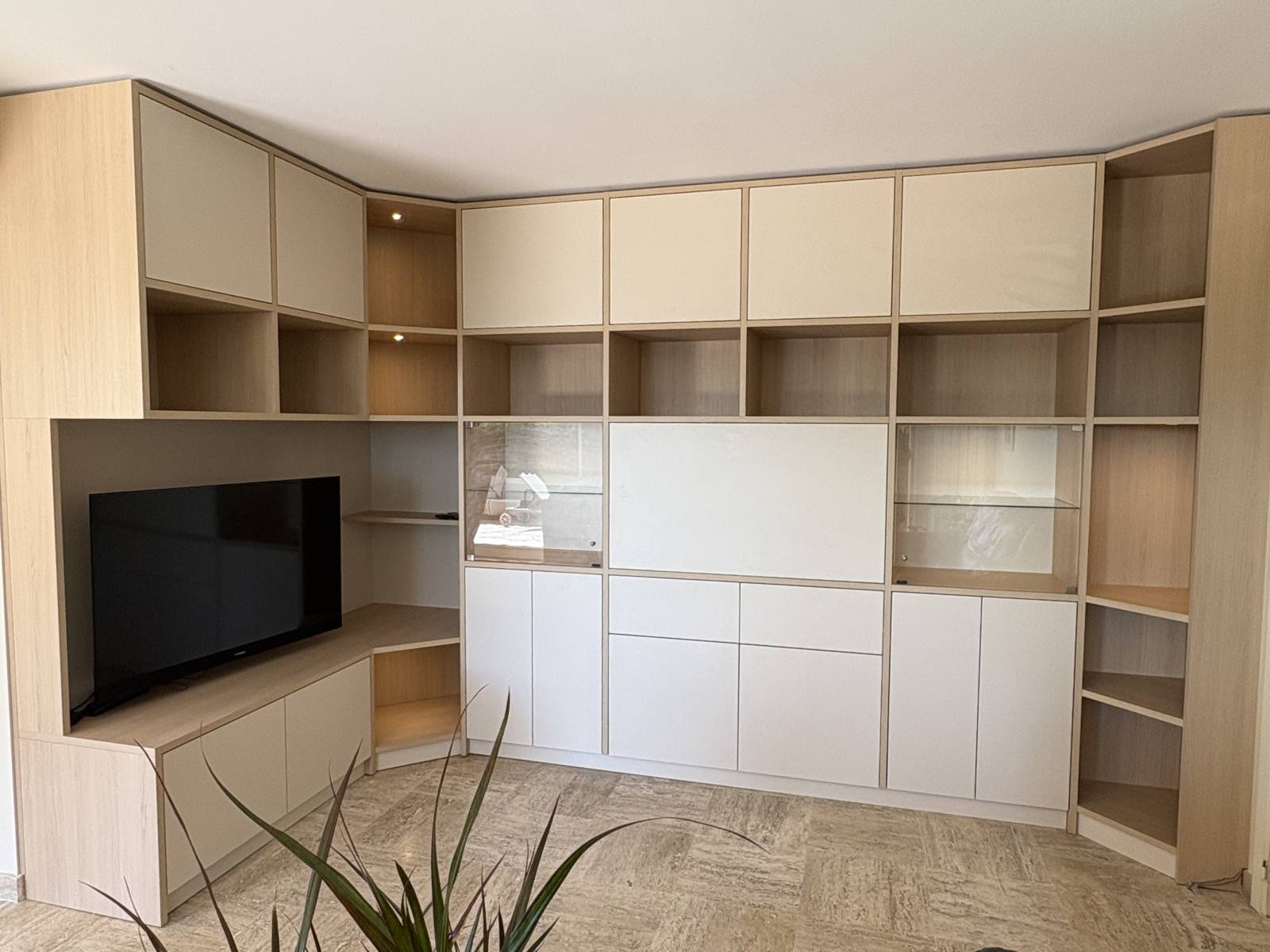 Meuble sur mesure de salon