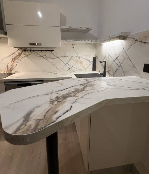 Rénovation plan de travail de cuisine à Agay