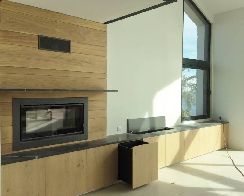 Création d'un habillage de cheminée